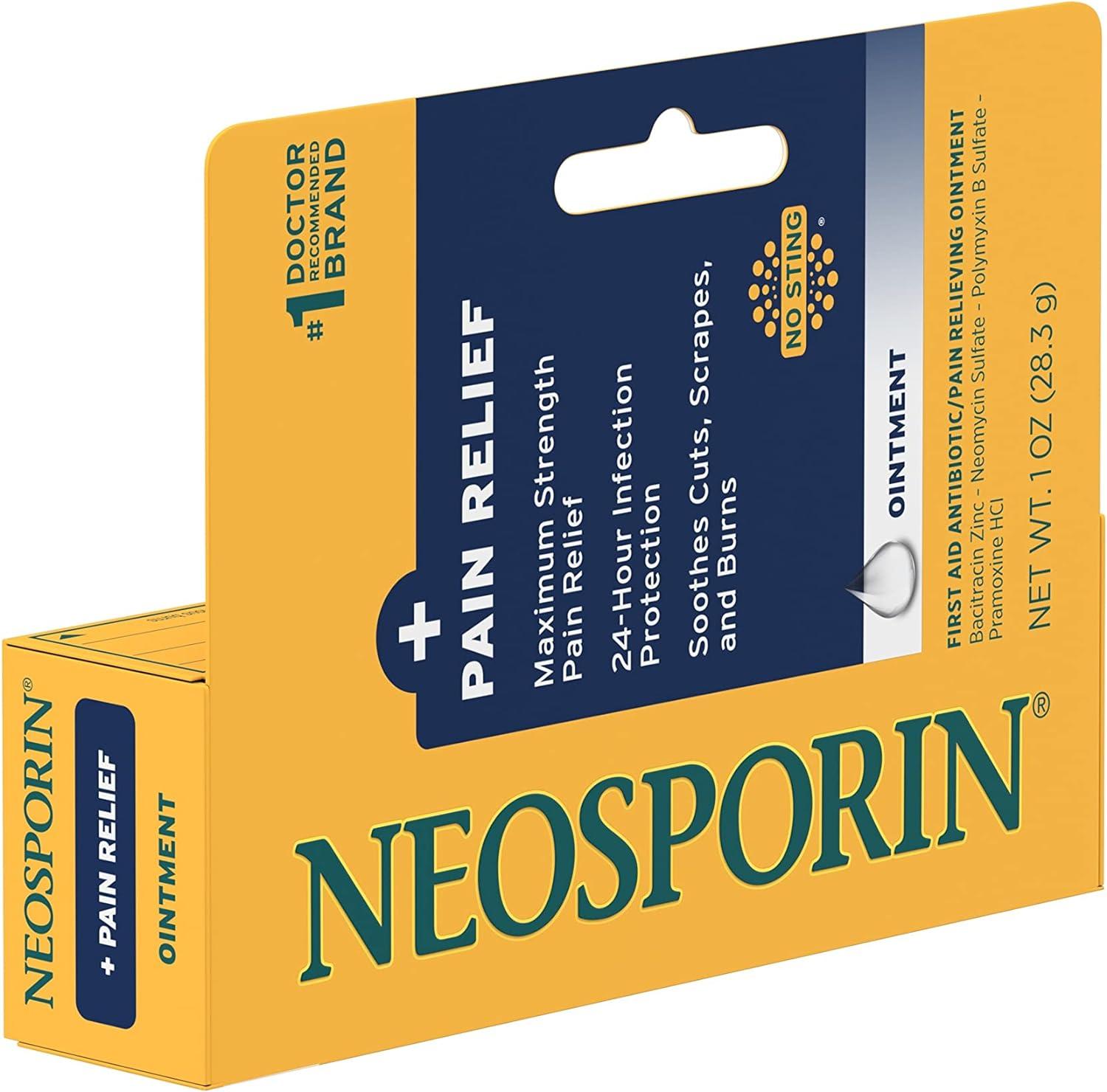 Neosporin + MaximumStrength Pain Relief Dual Action Antibiotic