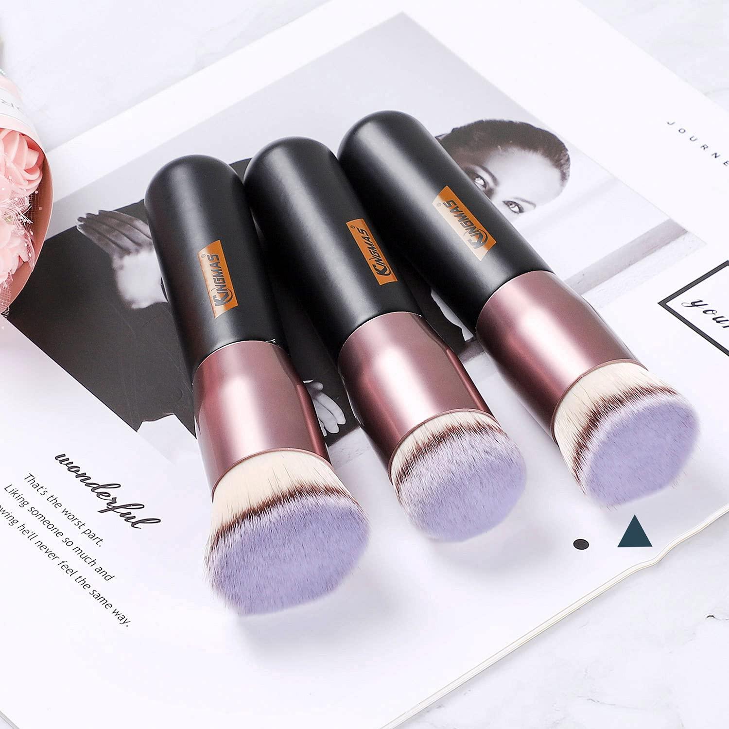 Flat Top Foundation Brush, Premium Kabuki Makeup Brush for Liquid