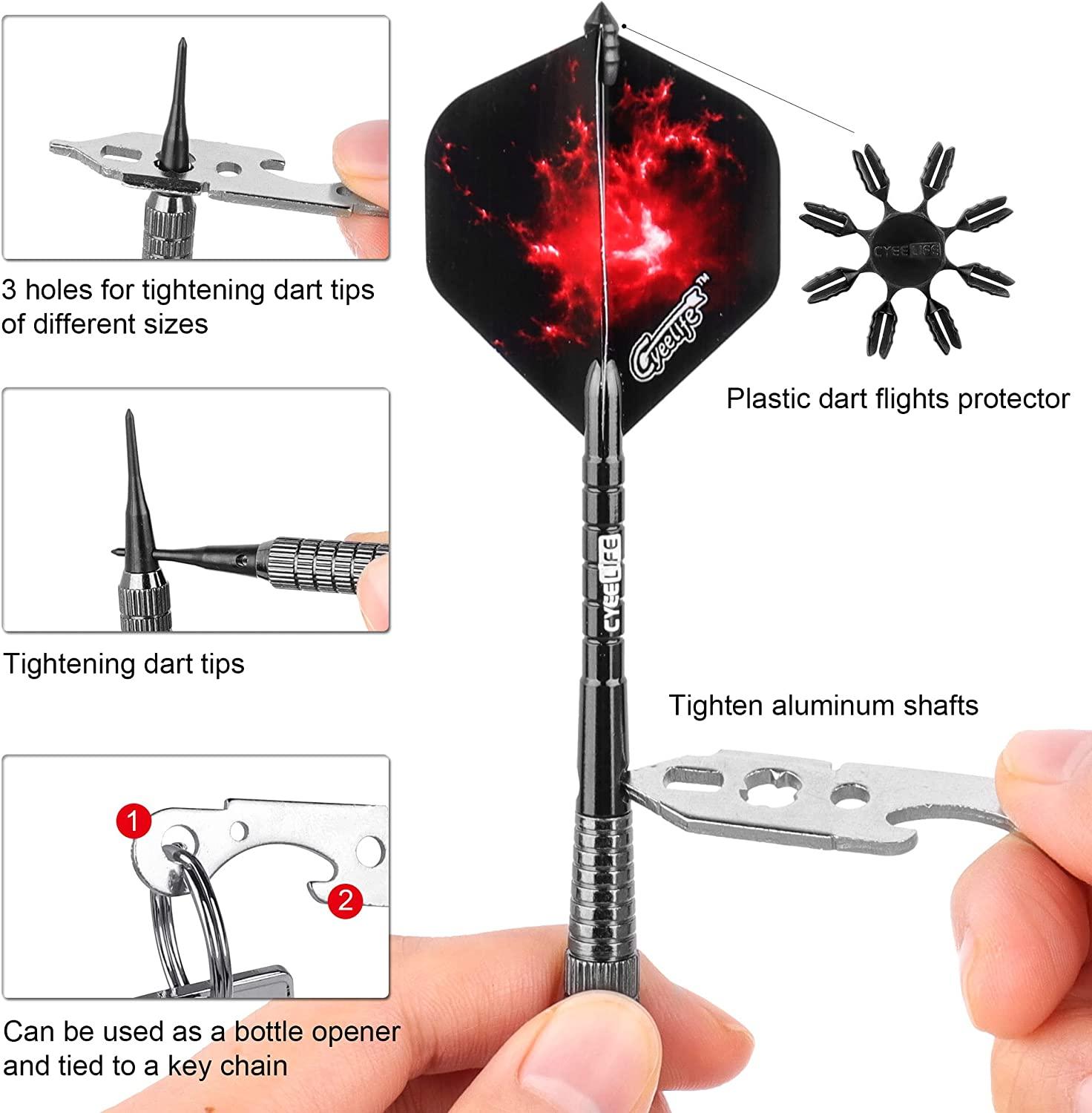 180-teiliges Dart Zubehör Set - Flights, Schäfte & Tools Für Profis