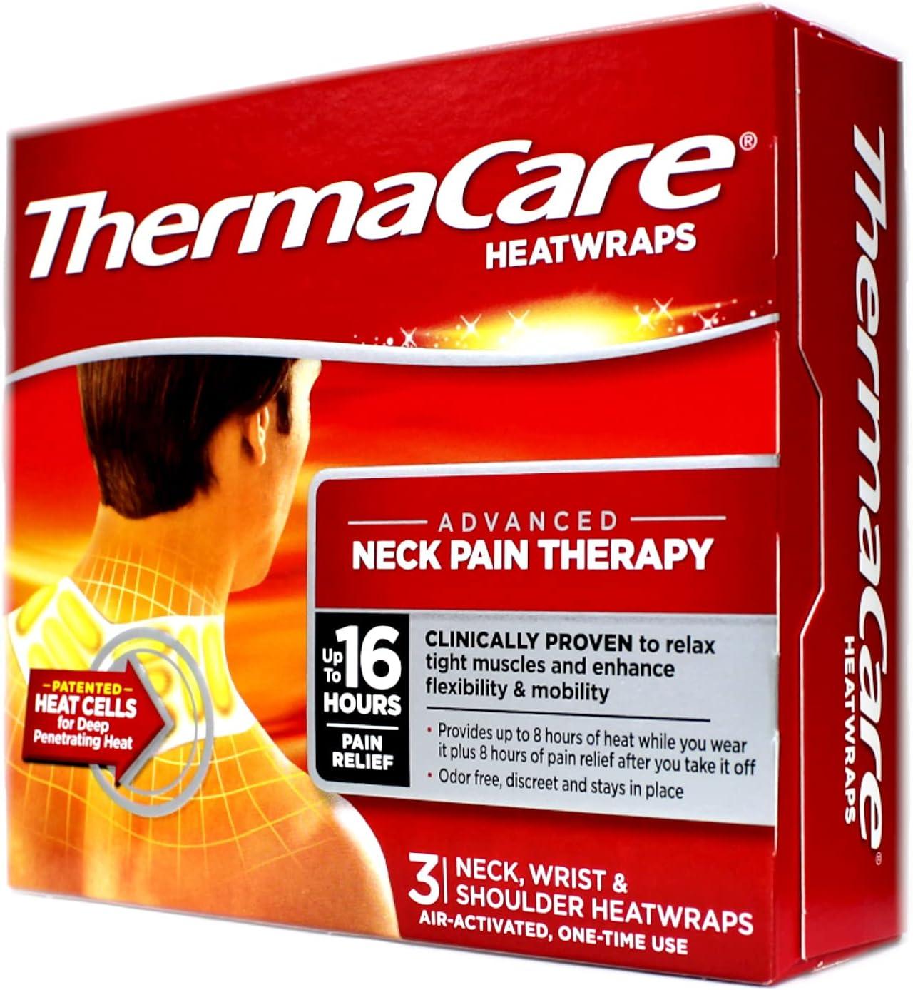 ThermaCare HeatWraps Neck Wrist & Shoulder 3 ct Pack of 3