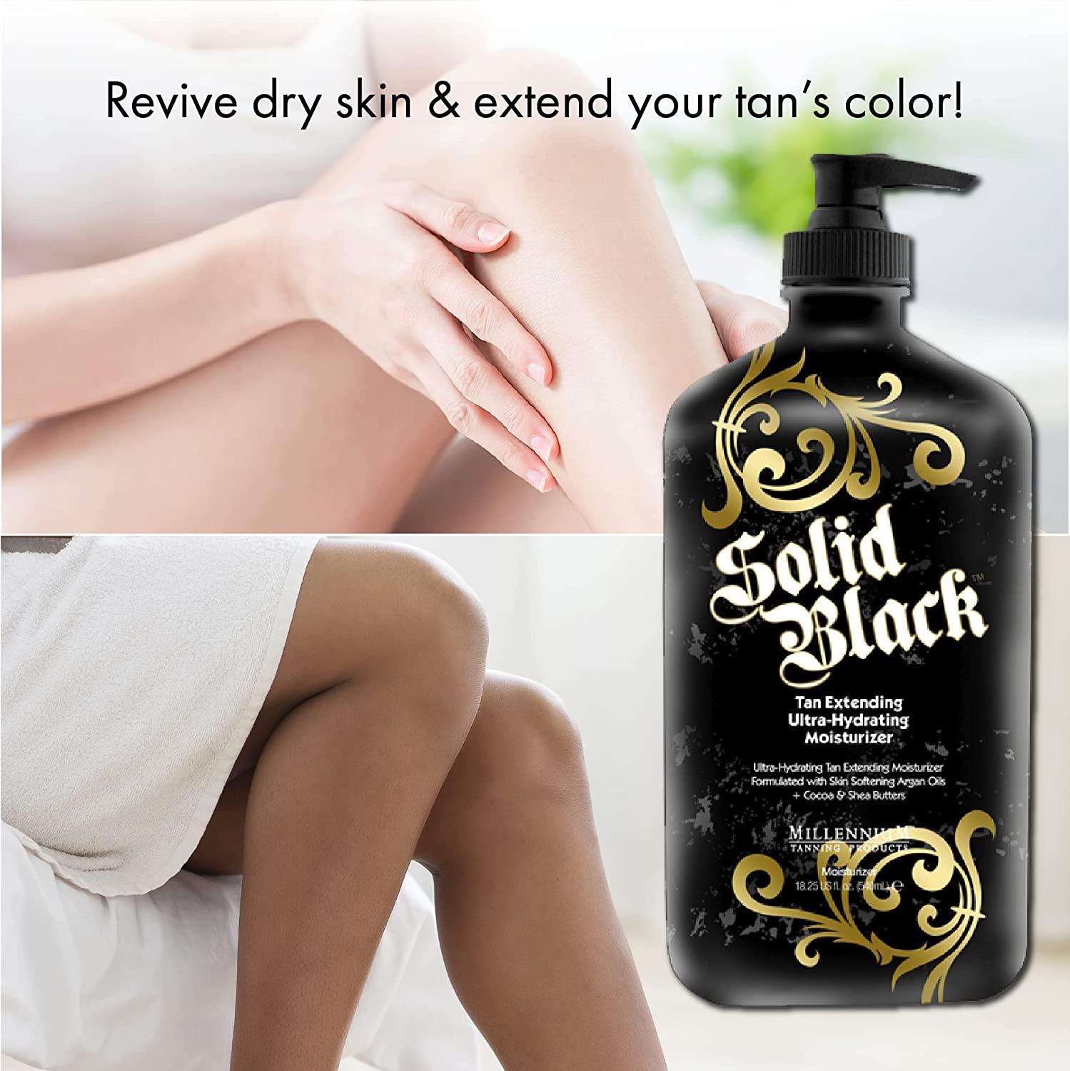 Millennium Tanning Solid Black Tan Extender Lotion Hydrating After