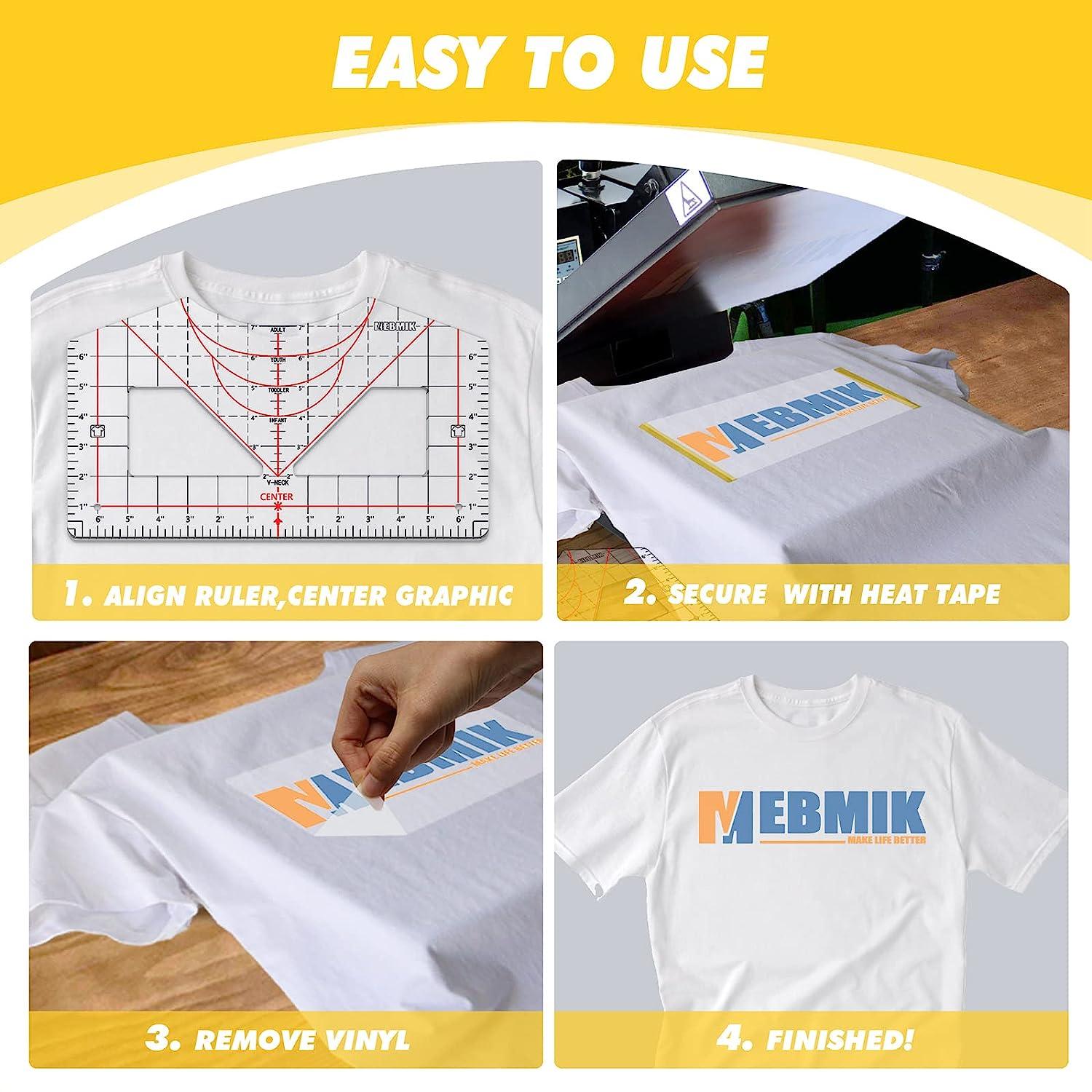 T Shirt Ruler Guide Acrylic T-shirt Ruler Guide For Heat Press