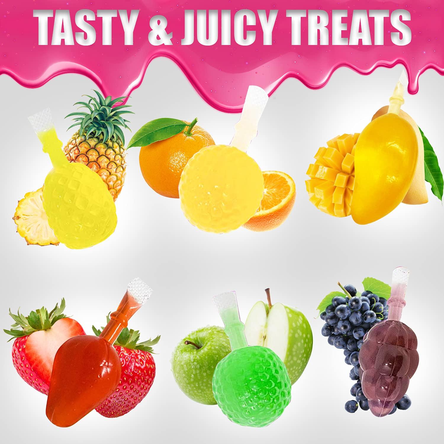 Fusion Select Jelly Fruit Snack Tik Tok Challenge Hit or Miss - Fruit-Shaped  Jelly- Assorted Flavors Strawberry Orange Apple Pineapple Grape Mango (Jar)