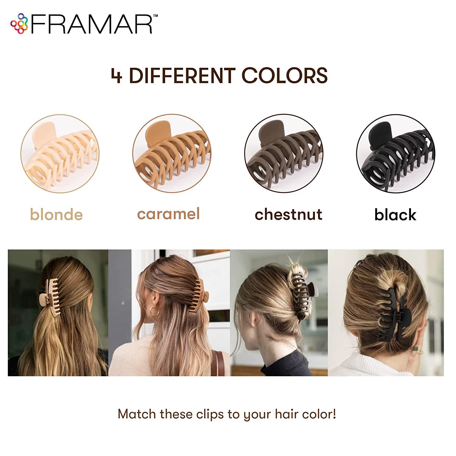 FRAMAR Large Claw Clips For Thick Hair Large Hair Clip For Thick Hair