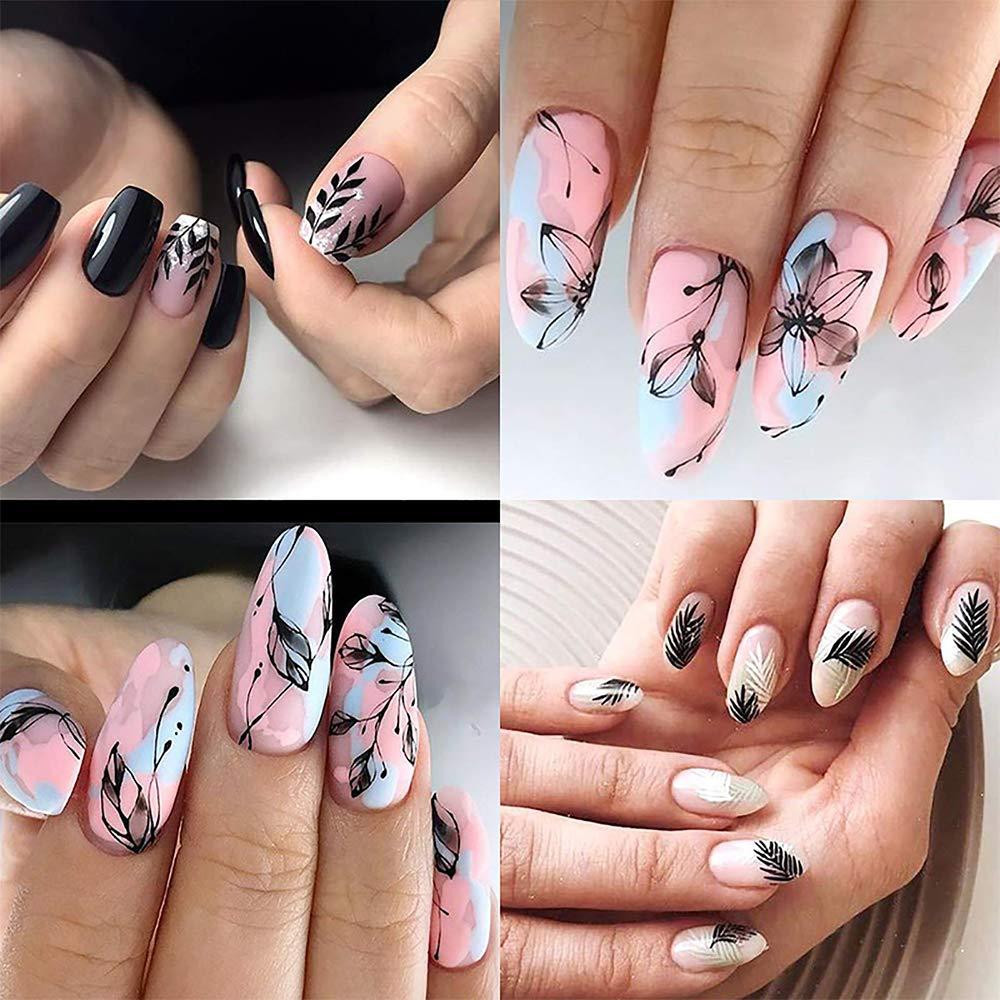 Autumn Leaves Flowers Nail Art Stickers