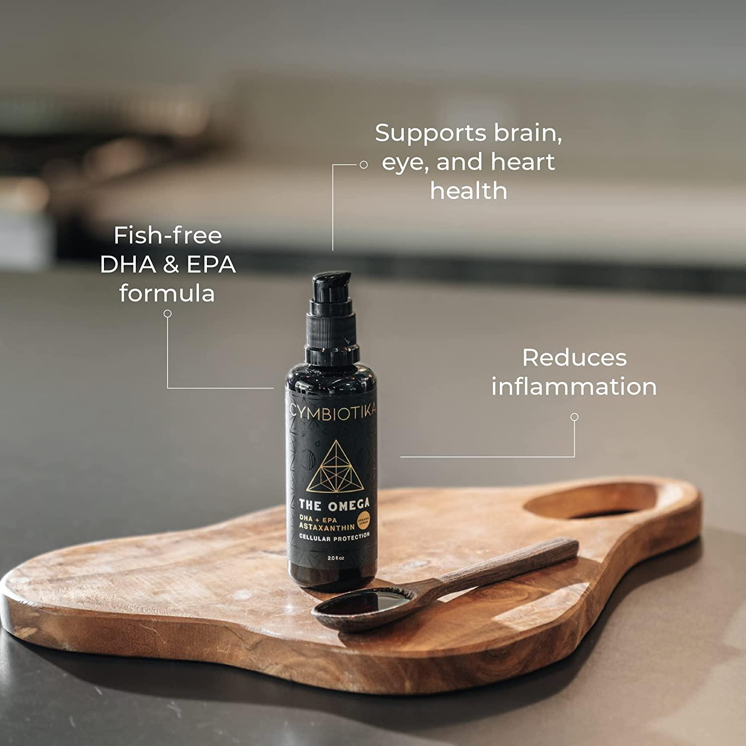 Cymbiotika DHA Omega 3 EPA & Astaxanthin 4mg Liquid Supplement