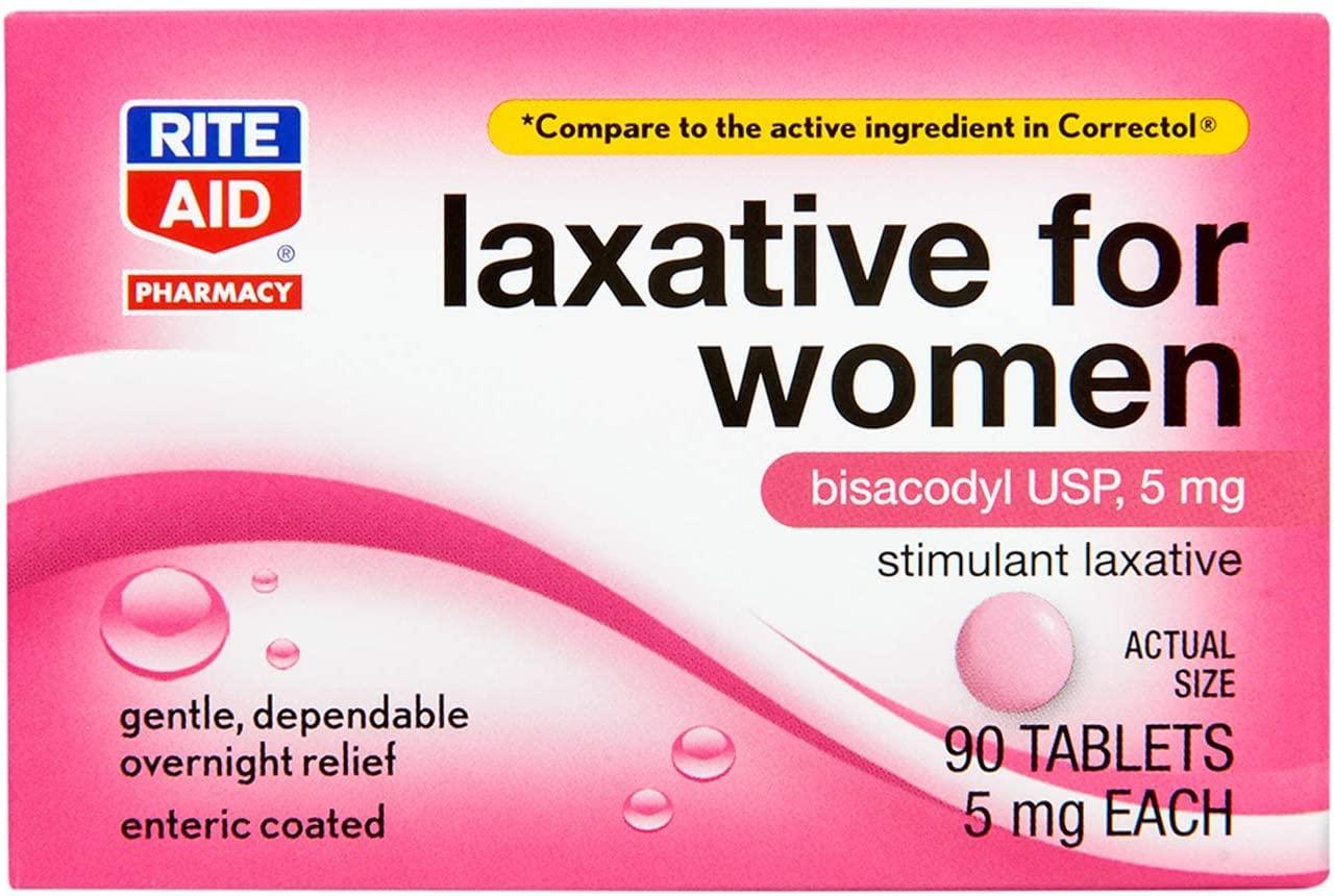 Rite Aid Women's Stimulant Laxative Tablets 5mg 90 Count