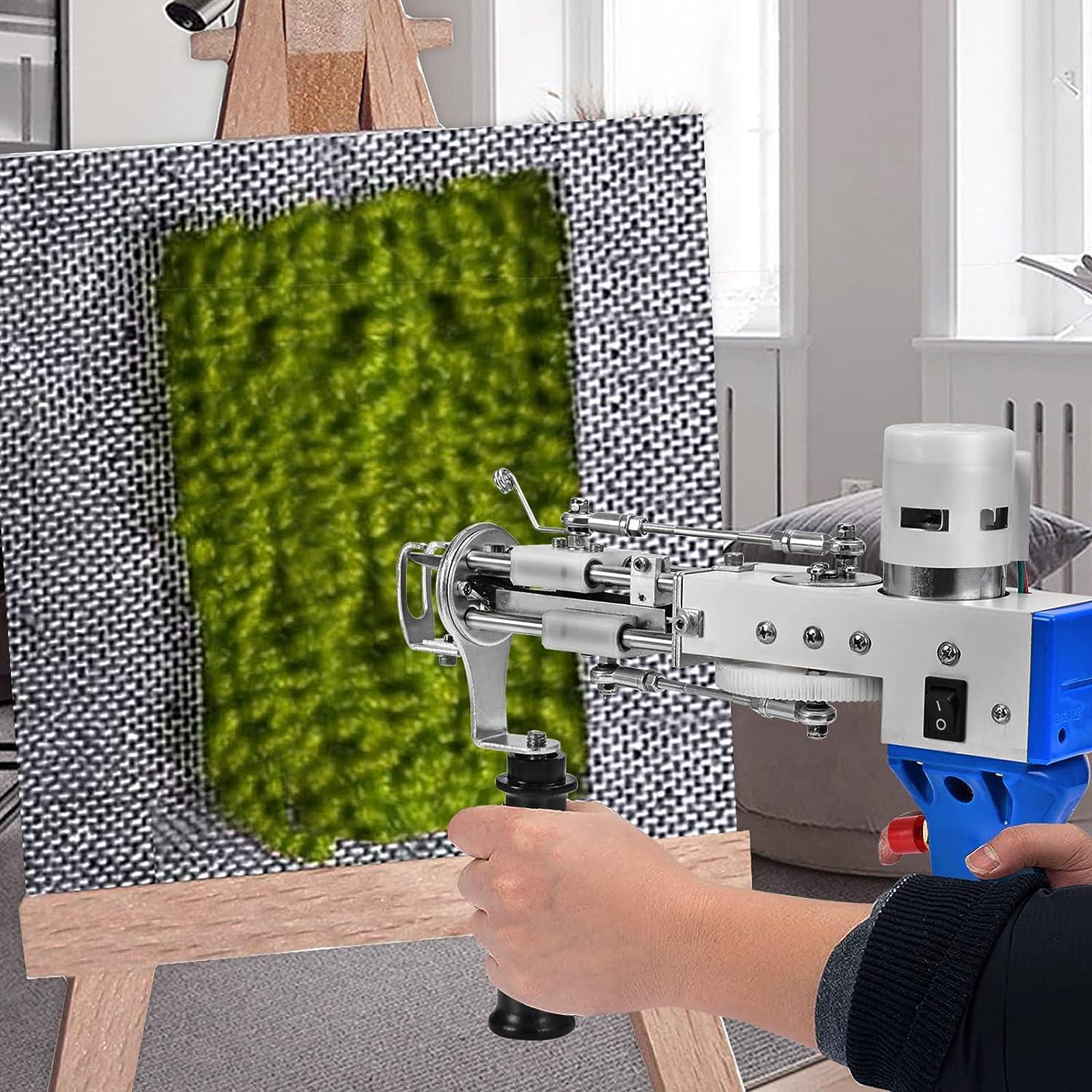 Electric Cut Pile Rug Tufting Gun Kit 721mm Blue wuyule Rug