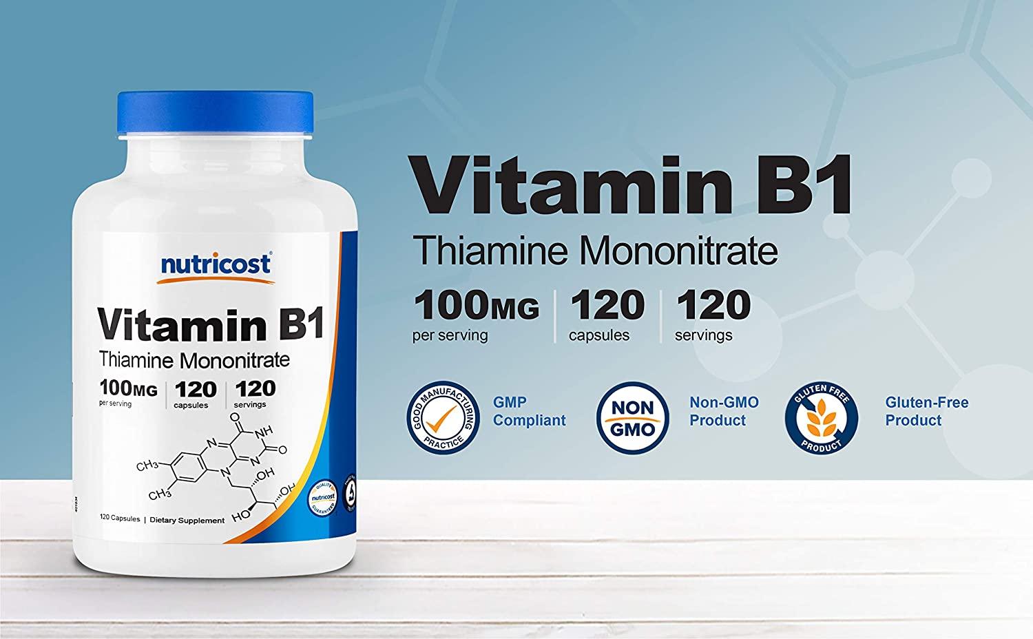 Mason Natural Vitamin B1 250 mg 100 Tablets