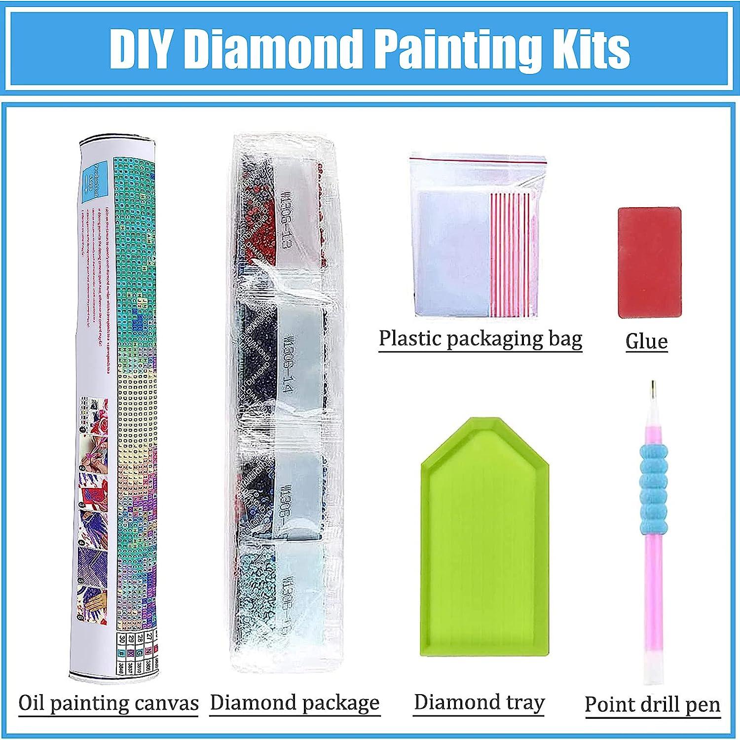 Flowers Trippy Diamond Art Painting Kits for Adults Kids Beginners Full  Drill Diamond Dots Paintings 5D Paint with Diamonds Gem Art Painting Kits  for