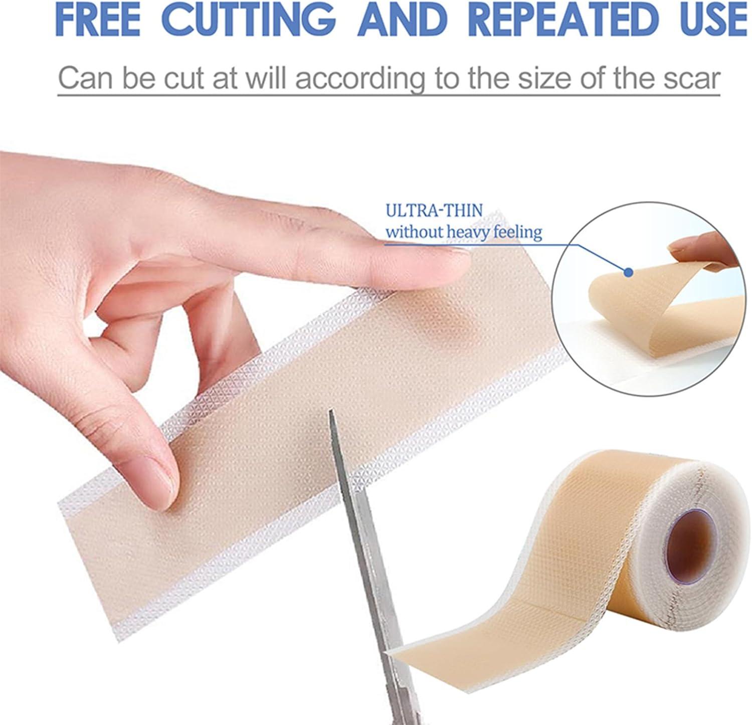 cenryusa Clear Scars Tape Silica Gel Silicone Scar Tape for CSection