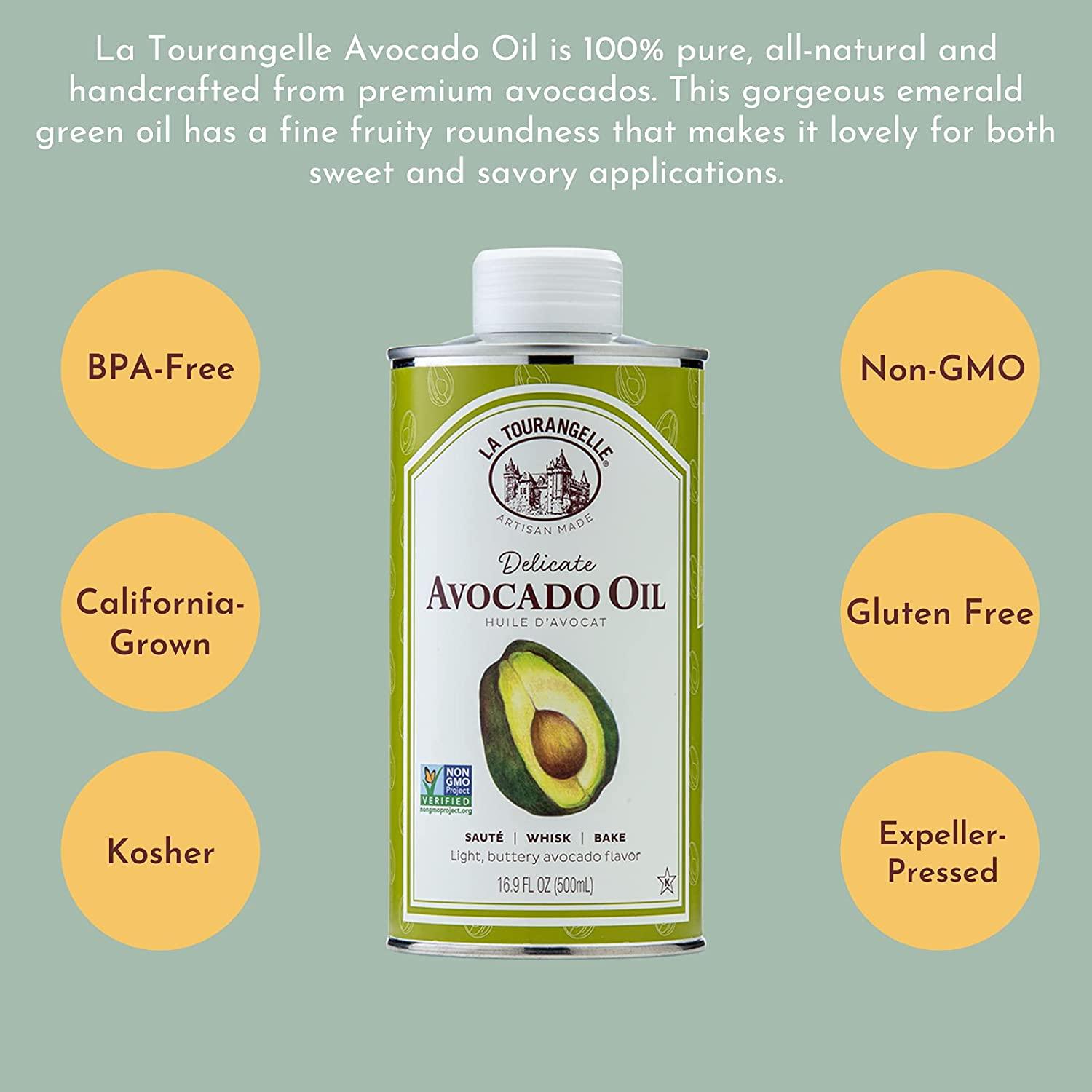 Buy La Tourangelle Delicate Avocado Oil 25.4 fl oz Premium Cooking & Salad Oil