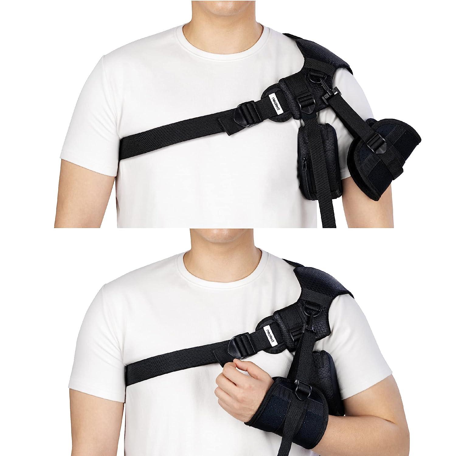 NEOFECT Shoulder Brace - Stroke Shoulder Dislocation Subluxation Brace  Support Sling Stroke Recovery Equipment (Left)
