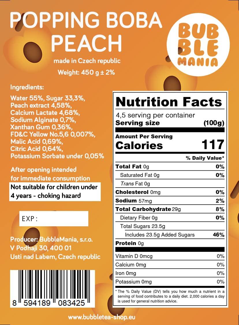 Popping Boba Fruit Pearls for Bubble Tea Fruit Bursting balls tapioca