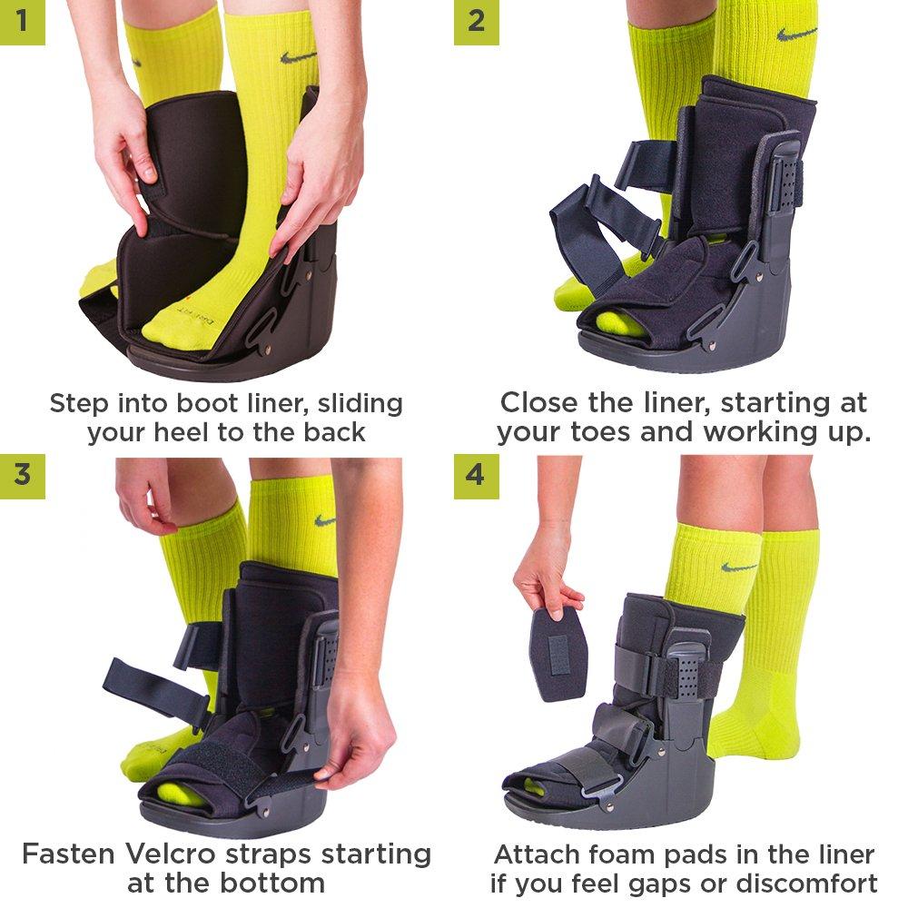 BraceAbility Short Broken Toe Boot Fracture Recovery & Protection for