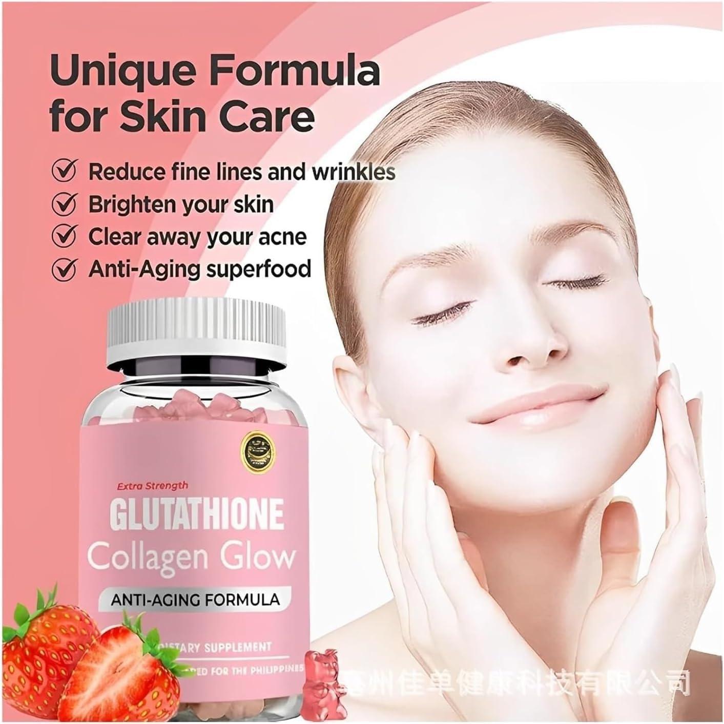 Glutathione Collagen Glow Glutathione Collagen Glow Gummies Collagen  Gummies for Women Skin Care Korean Collagen Gummies to Rejuvenate Your Skin  (1PC) | Buy Now with Express International Delivery | GoSupps.com