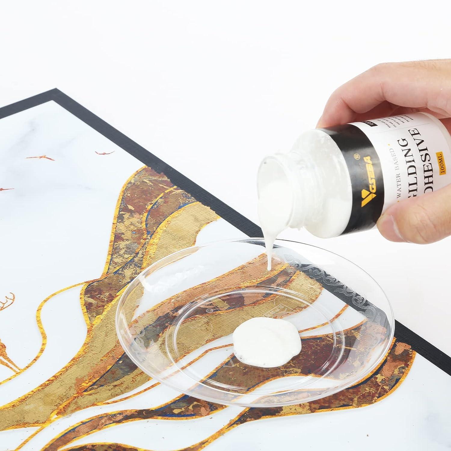Gilding Glue Gold Leaf Foil Water-based Glue for Metal Foil Sheets Arts  Craft Paper Home Decortion 100ml/bottle Gilding Adhesive COO