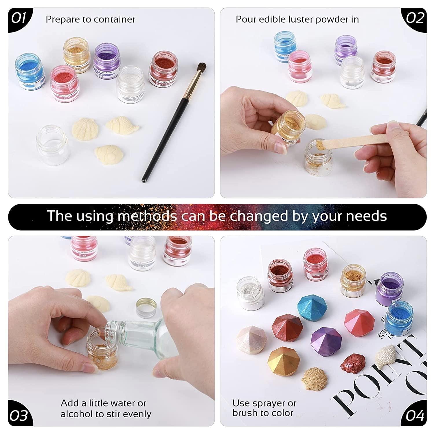 Super Gold Edible Luster Dust 6 Grams Food Grade Cake Dust Shimmer