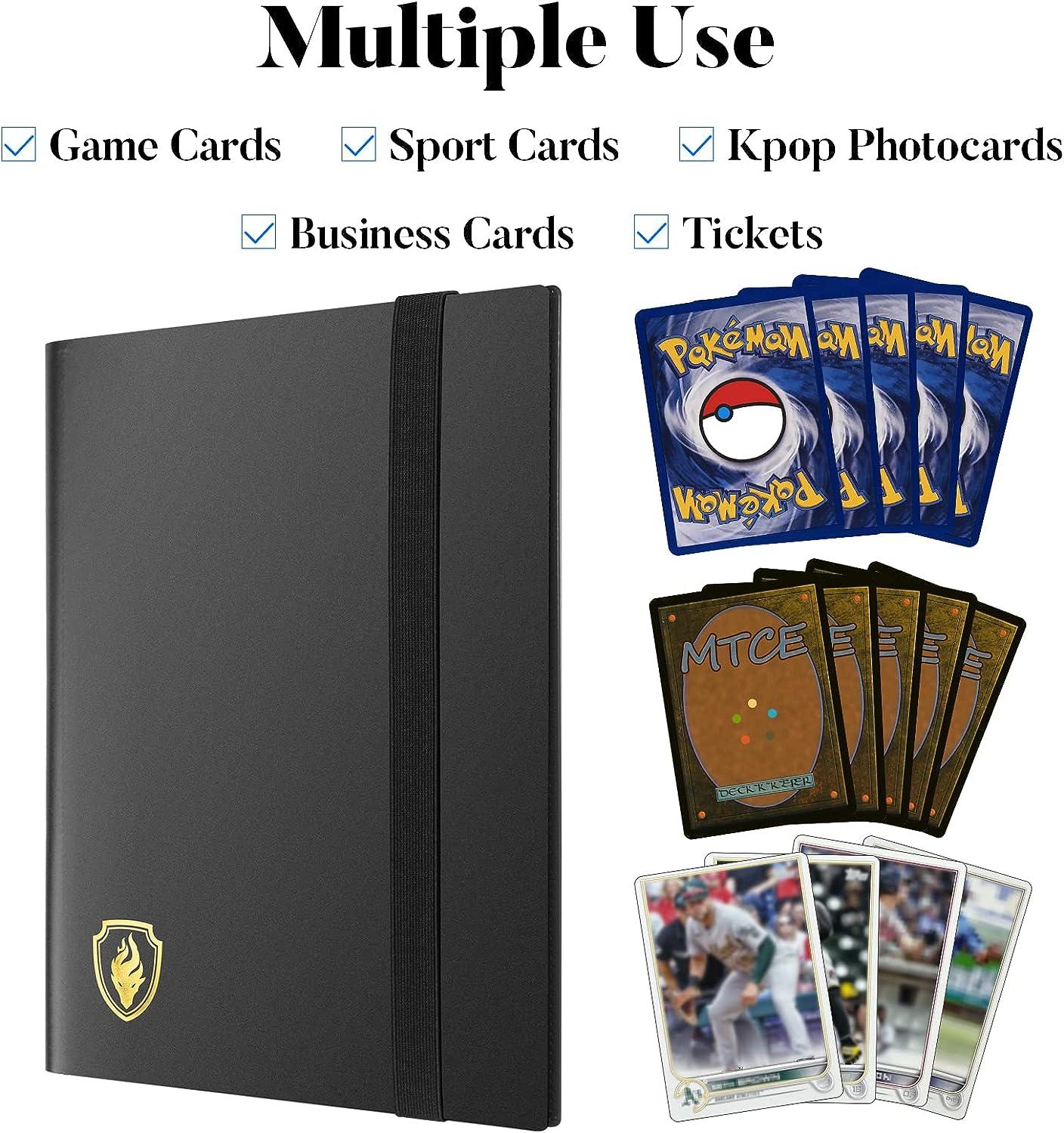 Trading Card Binder for Cards, 9 Pocket Pokemon Card Binder