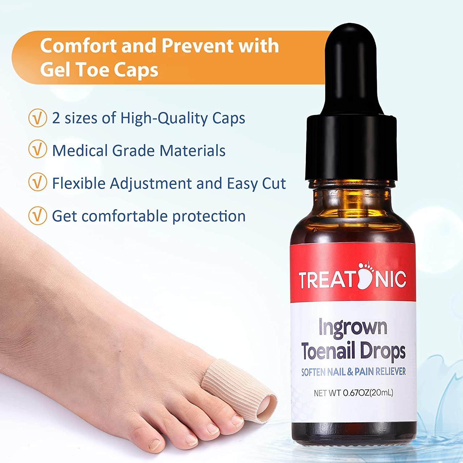 Treatonic Ingrown Toenail Treatment Kit Pain Relief & Softener with