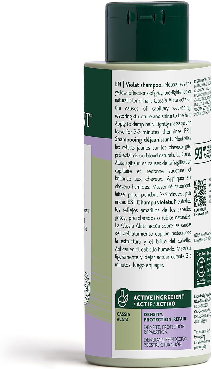 Herbatint Violet Shampoo 260ml - Toning Shampoo For White & Bleached Hair To Neutralize Yellow Tones