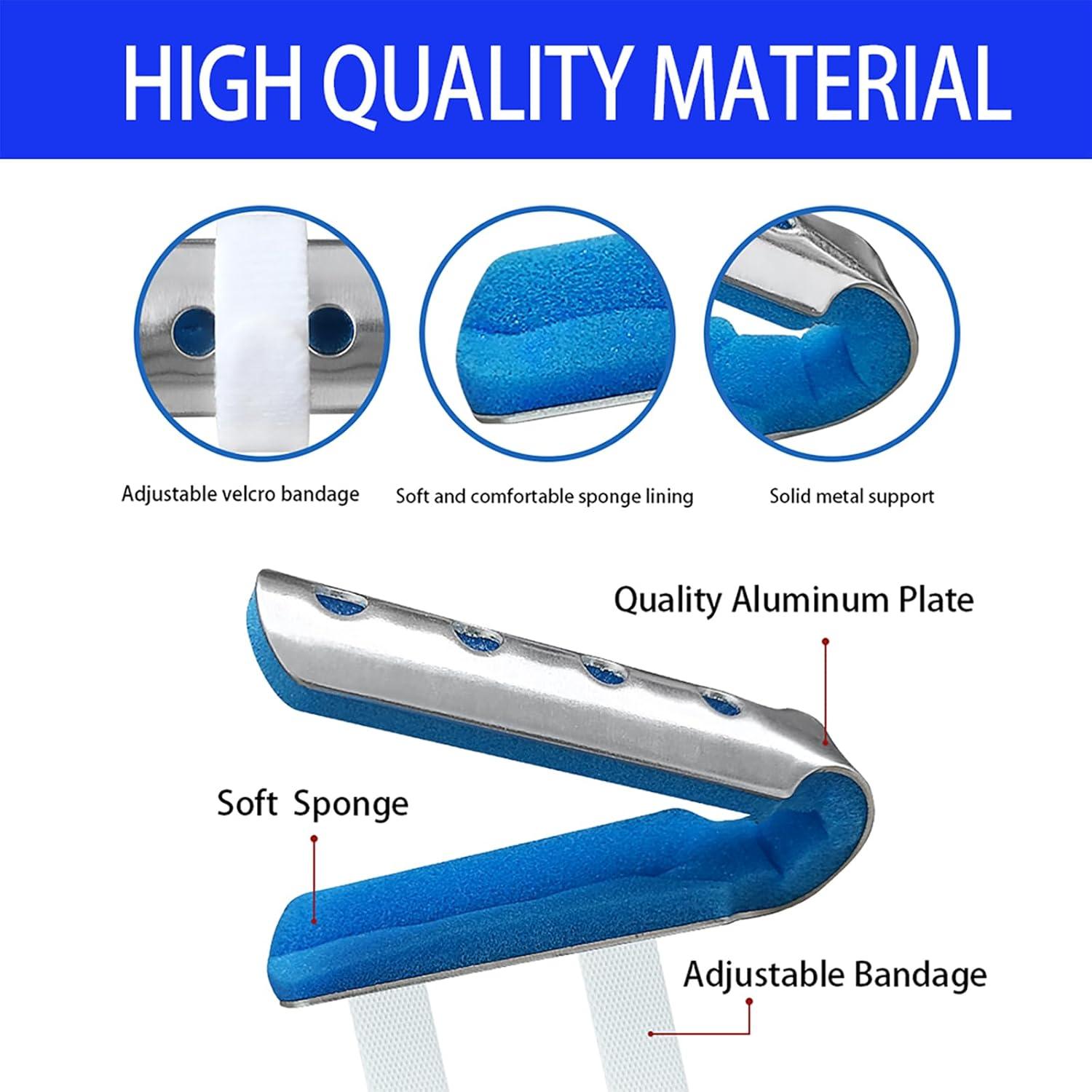 Flexible Portable Aluminum Finger Splint Set | Adjustable Splints for ...