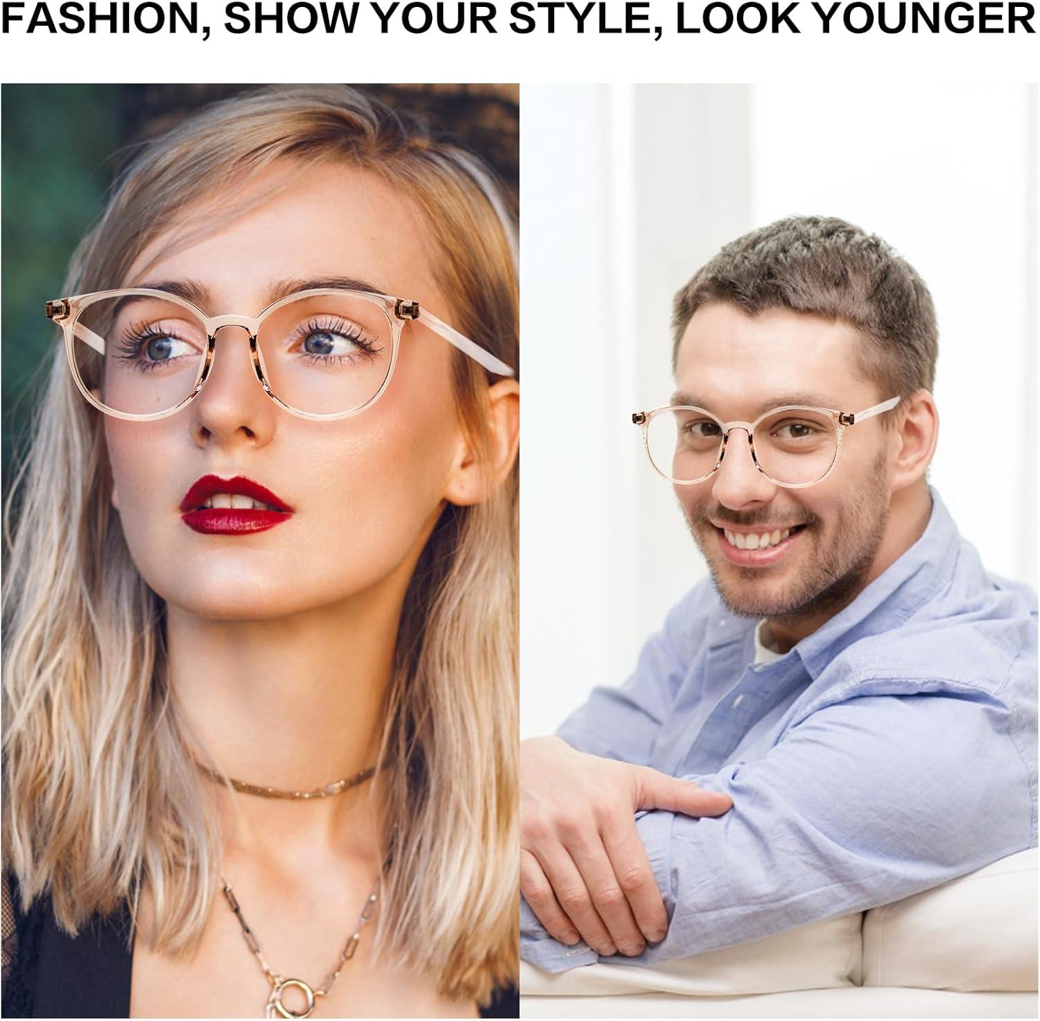 Occhiali Da Lettura Senza Montatura Anti-Luce Blu - Design Diamantato, Leggeri E Anti-Fatica - Foto 6