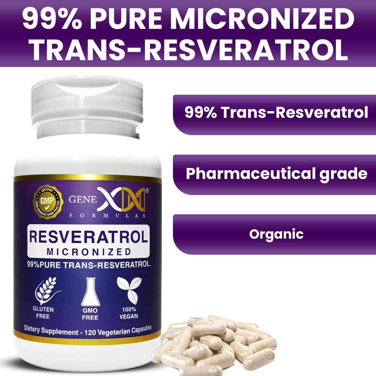 GENEX 99 Micronized TransResveratrol with BioPerine for Absorption