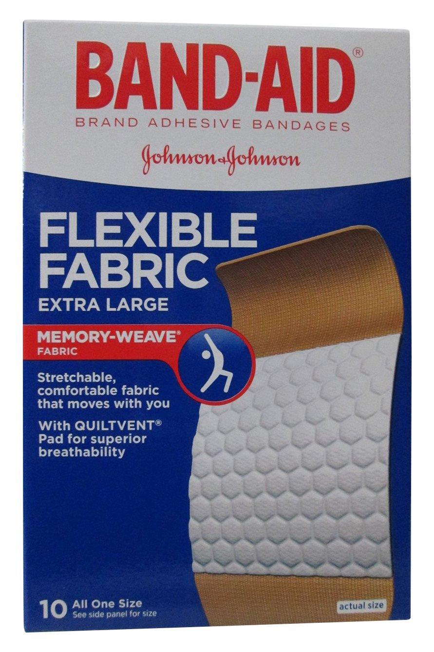 Johnson & Johnson BandAid Extra Large Flexible Fabric Adhesive
