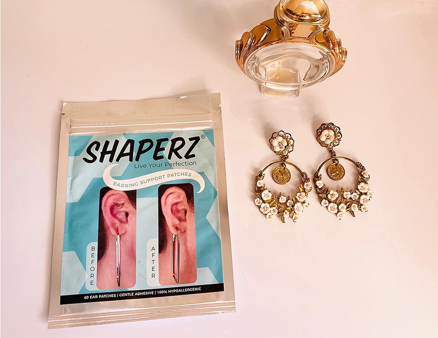 Hypoallergenic Earring Support Patches Earring Lifters for Earlobe