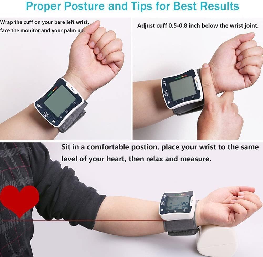 Automatic High Blood Pressure Monitor For Home Use BP Cuff Gauge Heart Rate  Test