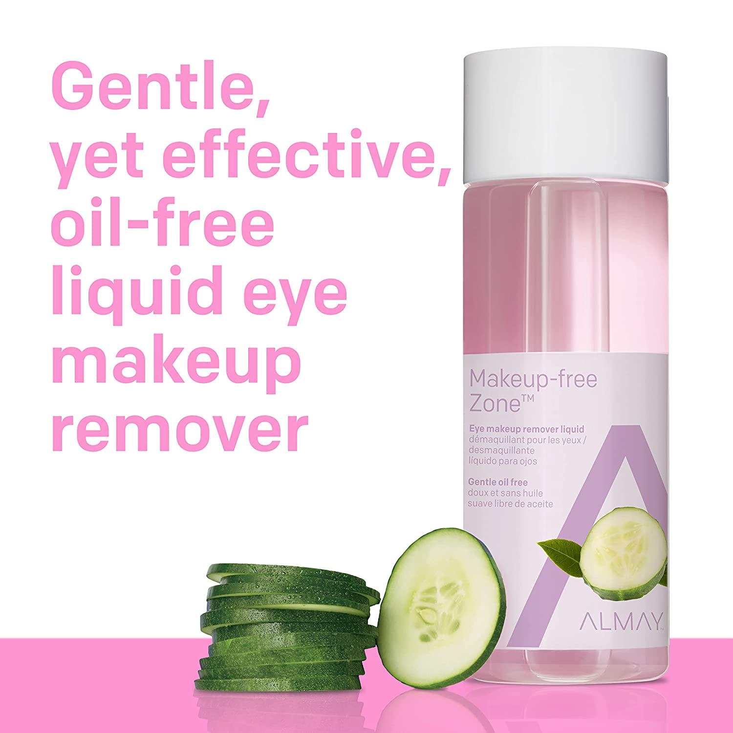 Eye Makeup Remover Liquid with Aloe by Almay ,Oil Free, Hypoallergenic