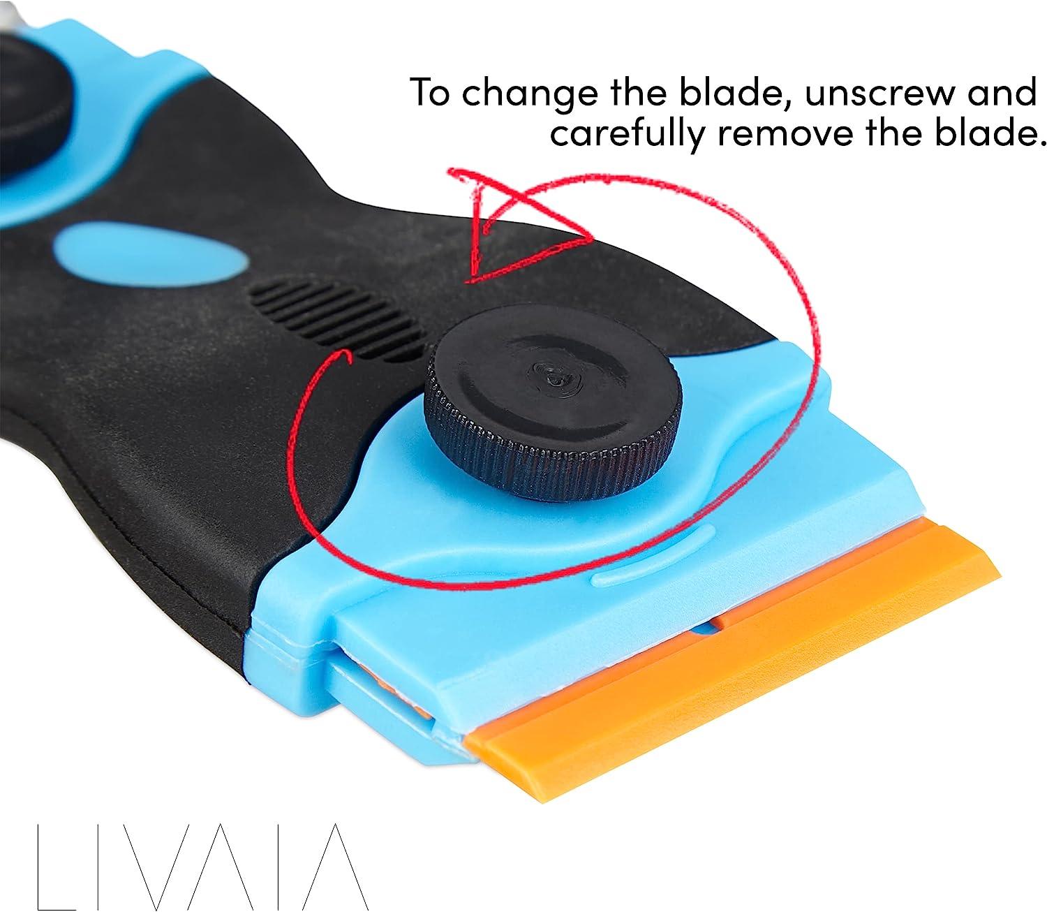 Hob Scraper Tool Set Glass Stove Cleaner 6 Blades 3 Stainless Steel