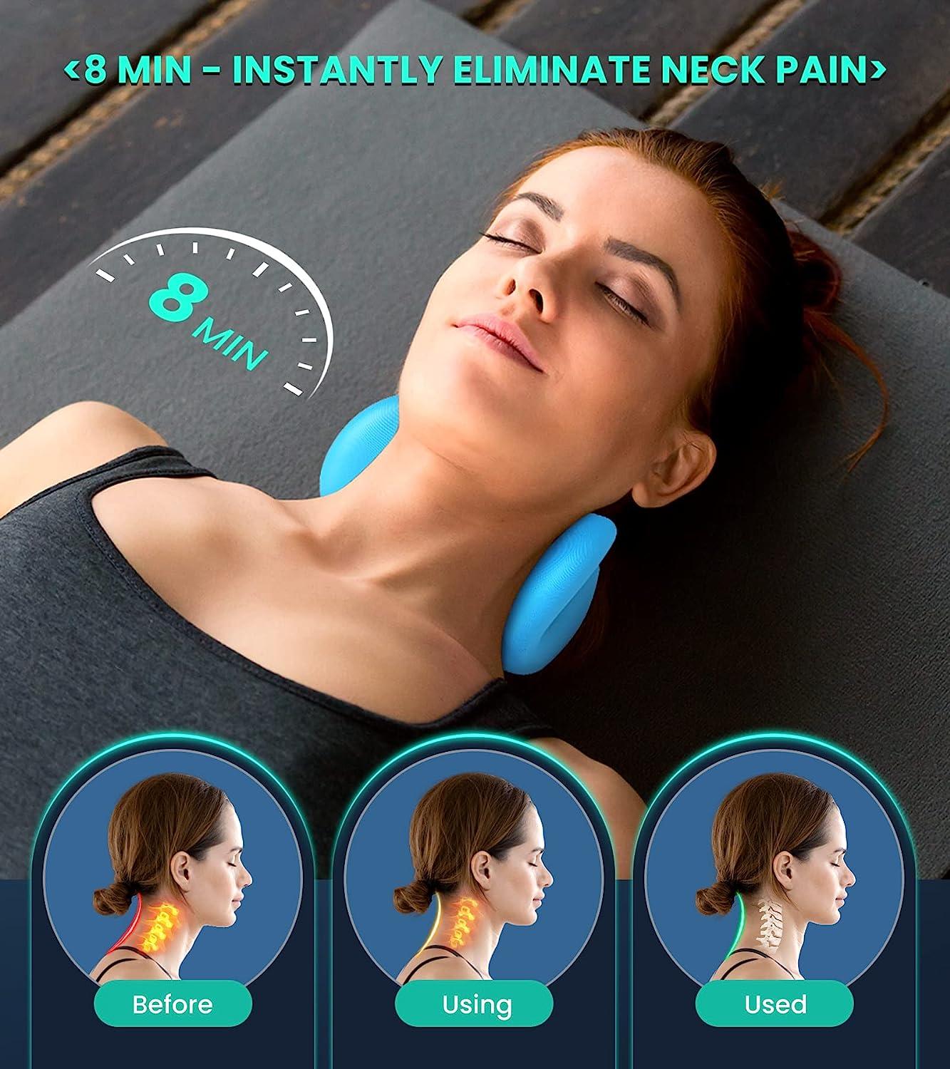 Mazori Odorless Neck Stretcher for Neck Pain Relief 2 Modes, Neck