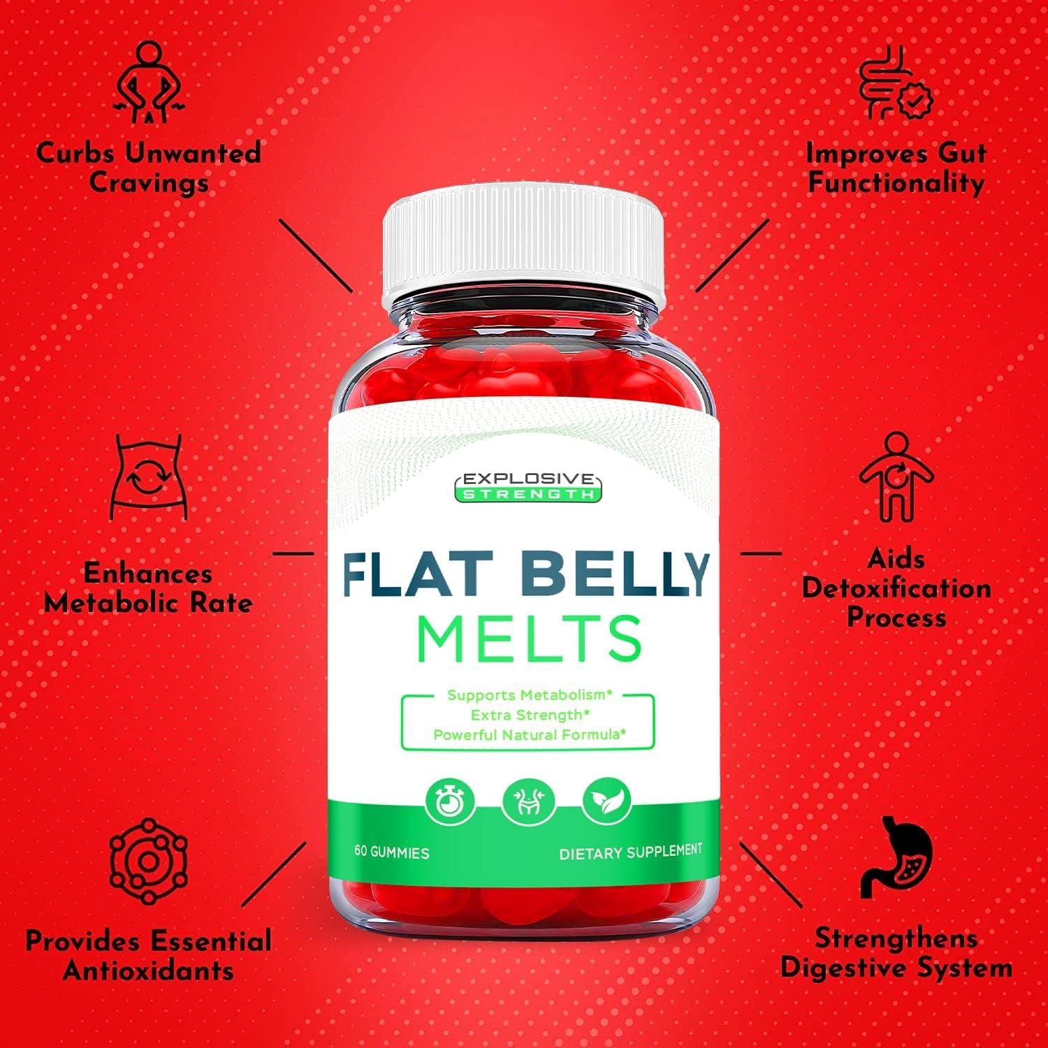 Flat Belly Melts Keto Gummies 5 Pack Official Vegan Formula with