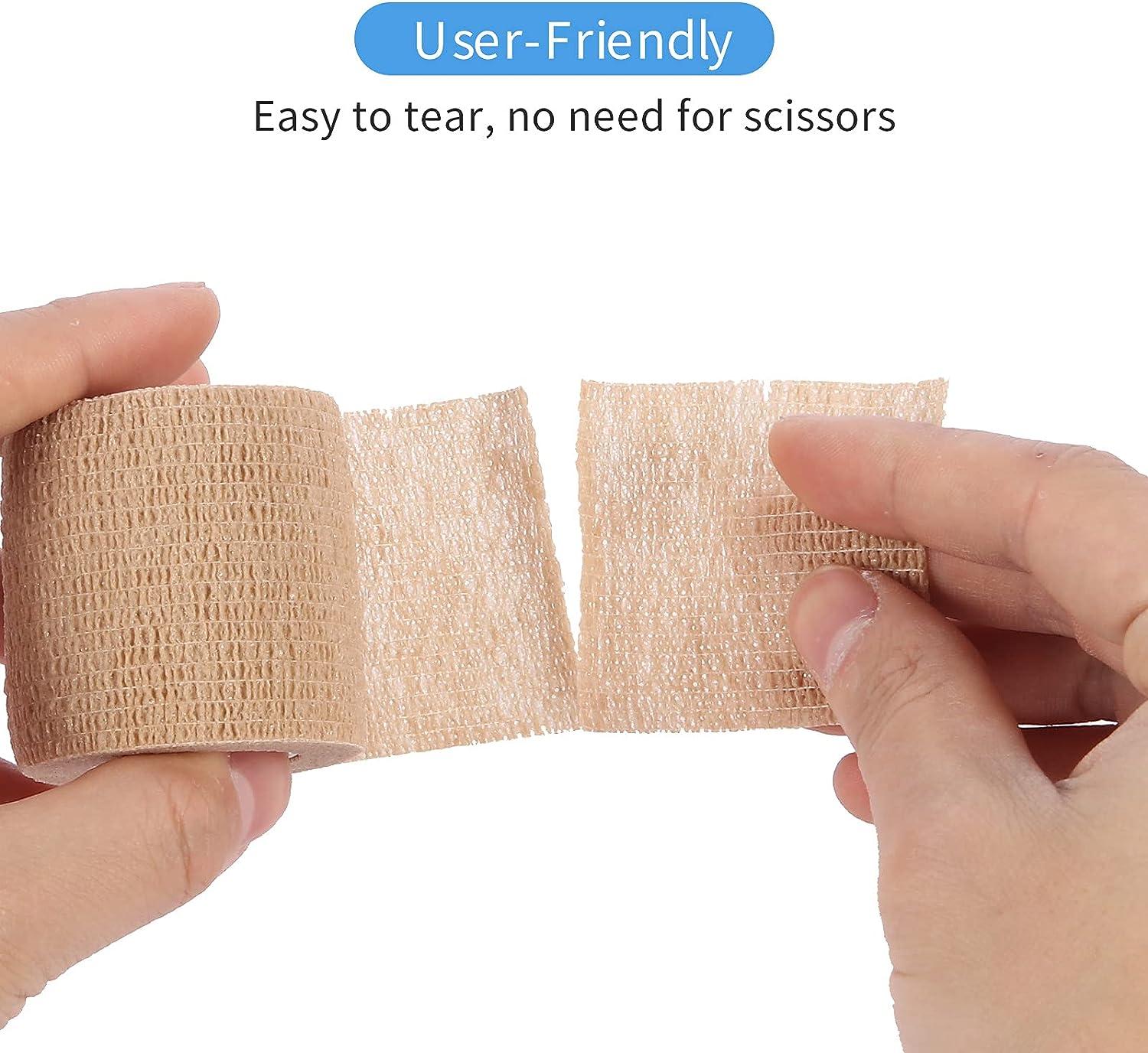 1 Roll of Breathable, Easy-to-Tear Non-Woven Fabric Adhesive Tape - Perfect  for Medical Bandages!