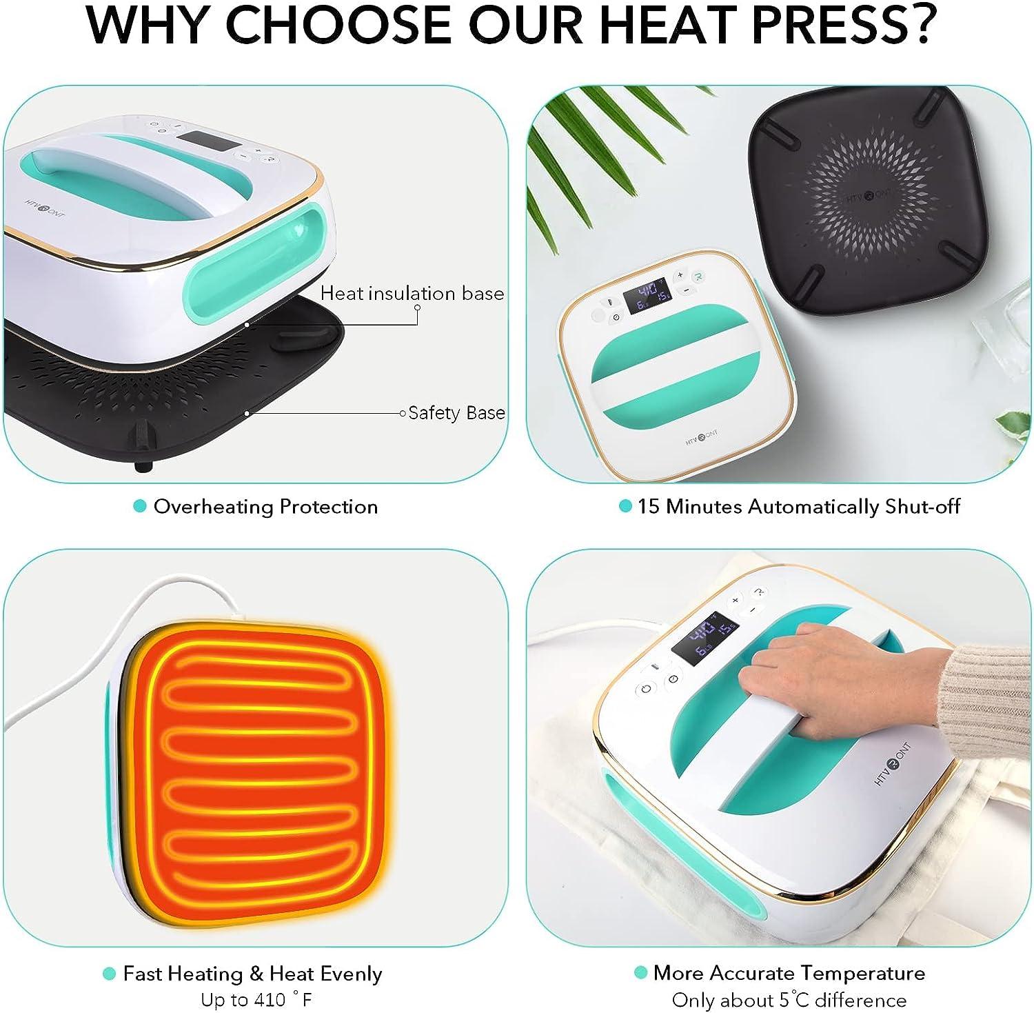 HTVRont AUTO HEAT PRESS MACHINE REVIEW with First T-Shirt Project