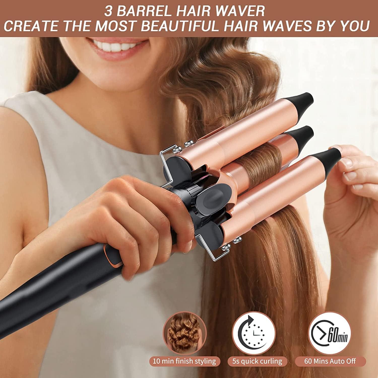in Hair Curling Iron Set Interchangeable Wands Fast Heat Up