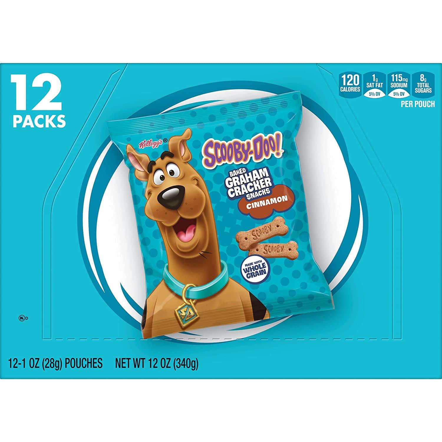 Kellogg's SCOOBYDOO! Baked Graham Cracker Snacks, Made with Whole