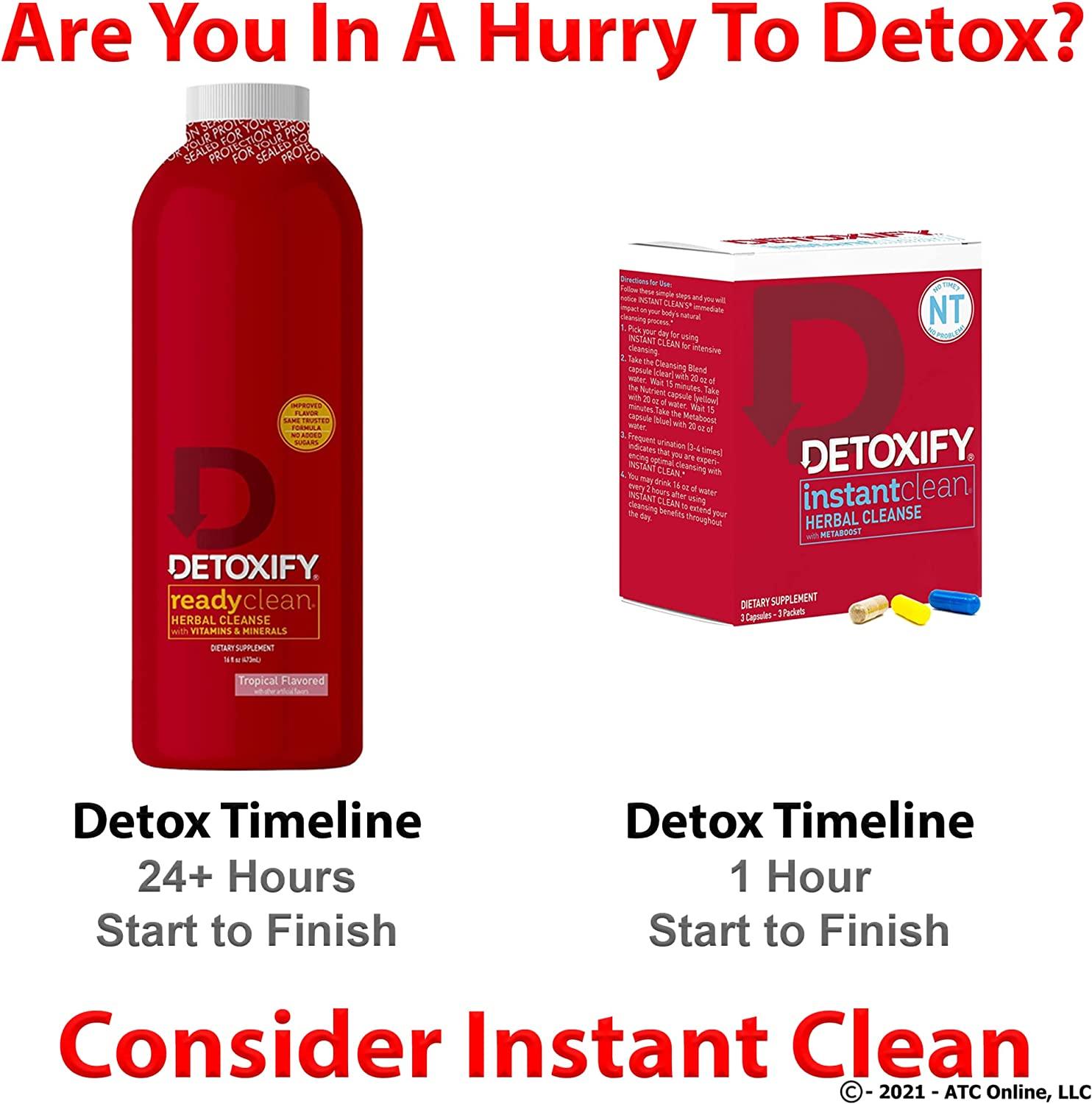 Ready Clean Detox Drink 16 oz. - Herbal Precleanse Capsules - RU Clean 6 -  Pre Cleanse, Detoxify and Quick Flush Your Body - Fast Professionally  Formulated 1 Hour RU Clean Detoxify Kit