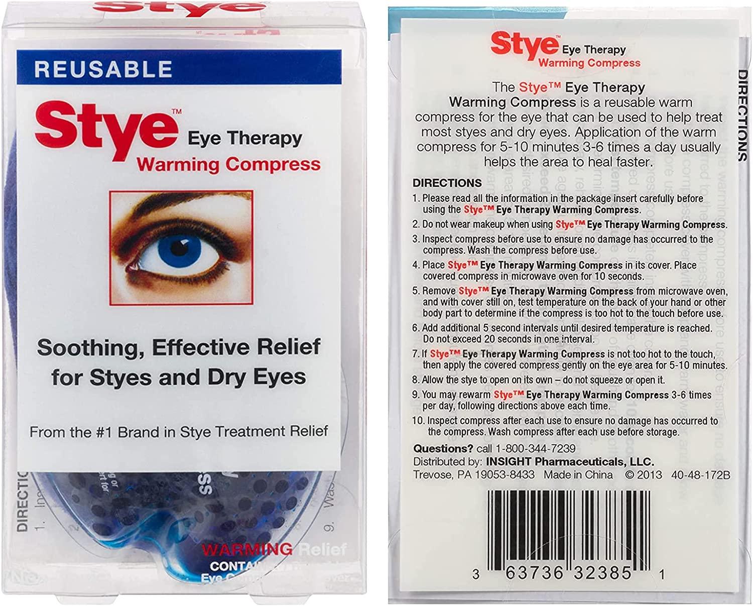 Stye Sterile Lubricant Eye Ointment and Warming Compress Bundle