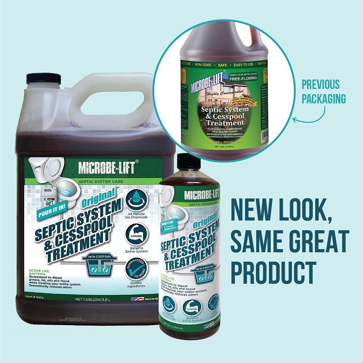 6Month Supply Septic Tank Treatment Enzymes 32oz Original Formula