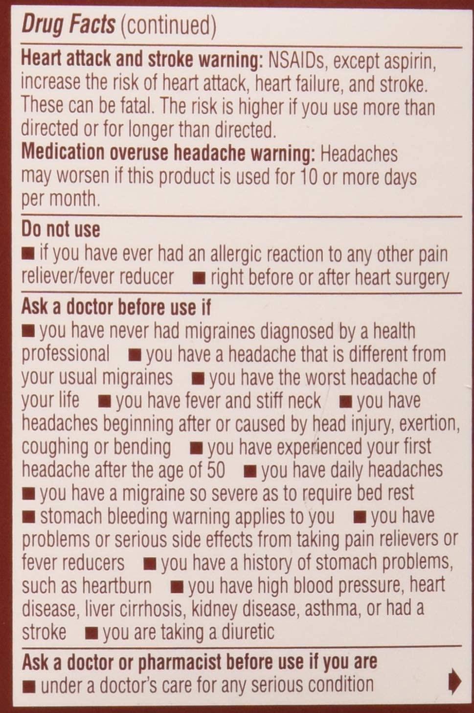 Advil Migraine Liquid Filled Capsules 20ct 200mg Advanced Medicine For