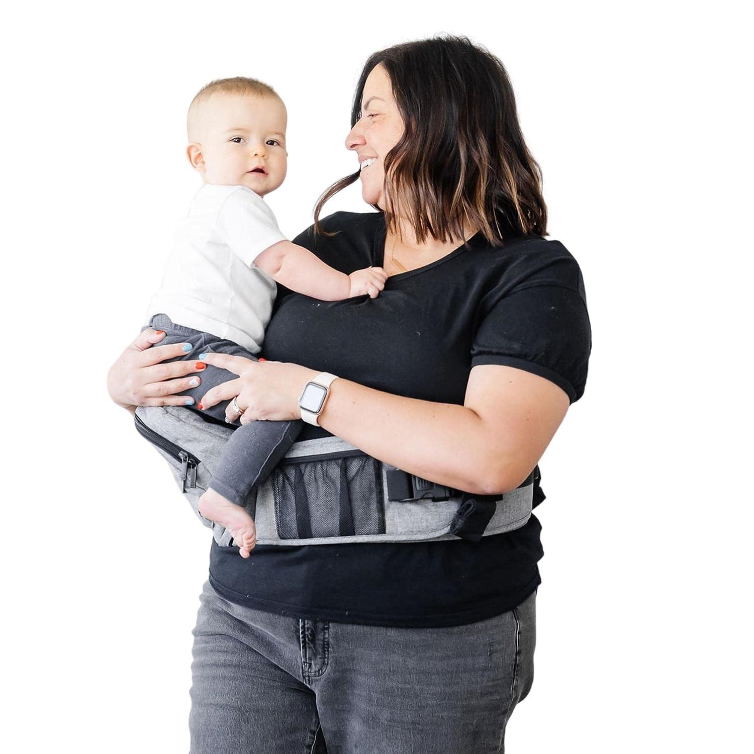  Tushbaby - Safety-Certified Hip Seat Baby Carrier - Mom's  Choice Award Winner, Seen on Shark Tank, Ergonomic Carrier & Extenders for  Newborns & Toddlers (Carrier, Black) : Baby