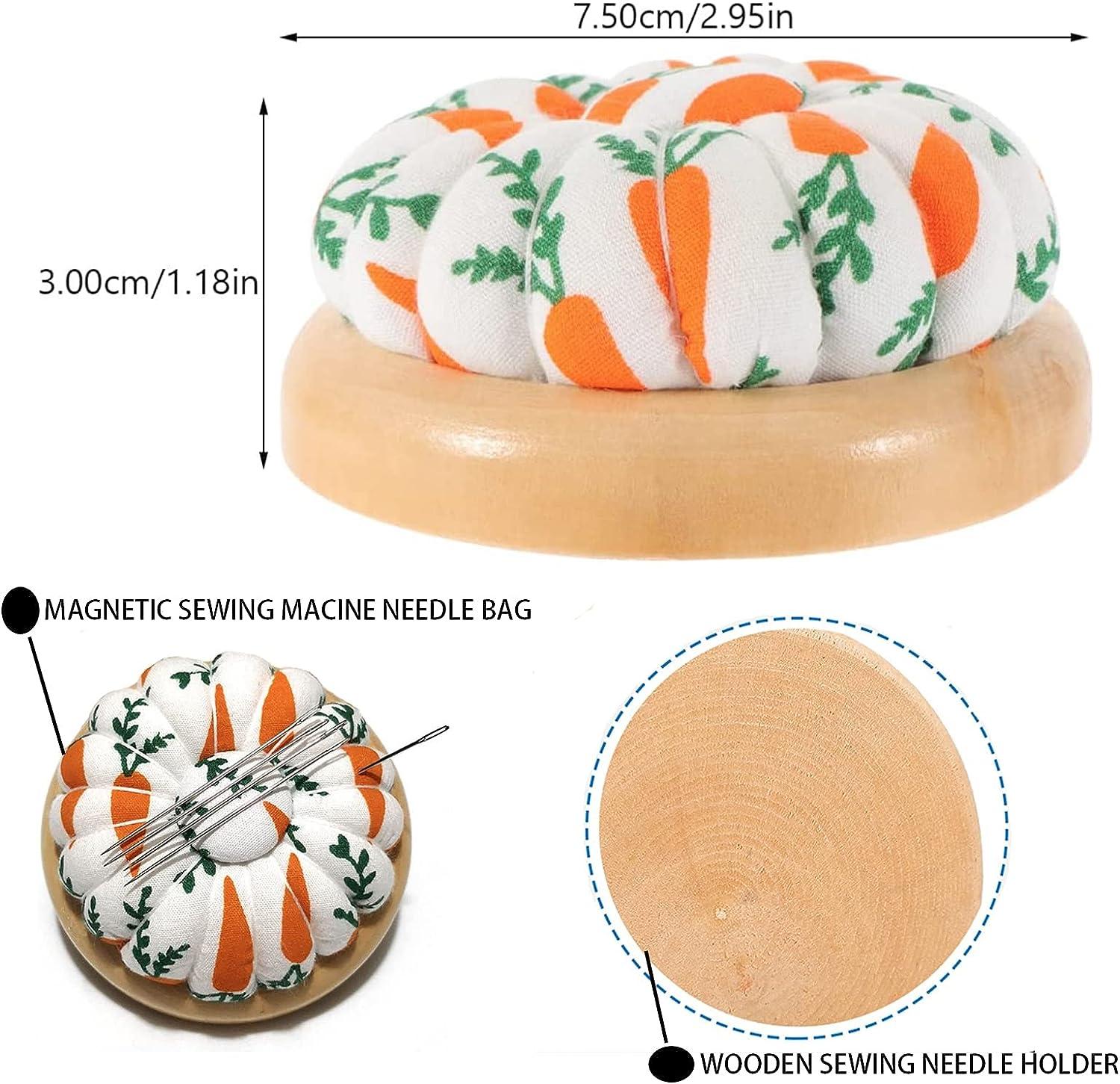  SEWACC 16 Pcs Wrist Pin Bag Pin Cushions for Sewing Elastic  Straps Sewing Pin Cushion Crushed Walnut Shells for Pincushions Walnut  Shells for Crafts Elastic Band Daily Use Cotton