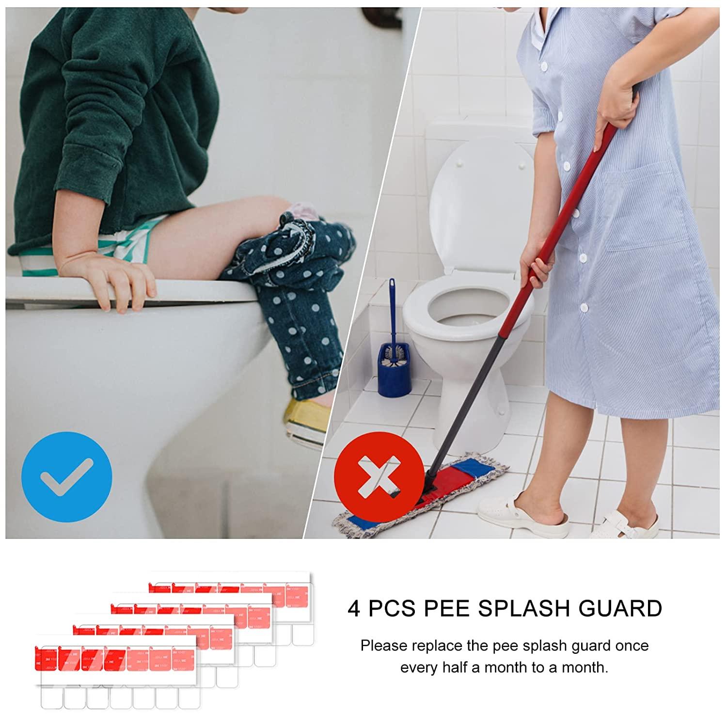 Jsdoin 4 Pack Pee Splash Guard for Toilet Seat, Potty Training Pee