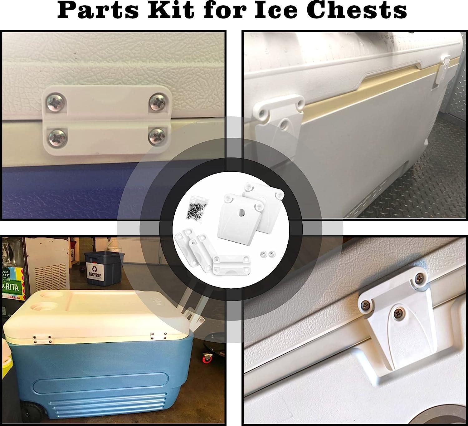 High Strength Cooler Hinge and Latch Kit Replacement Parts for Ice Chests Repair & Replace