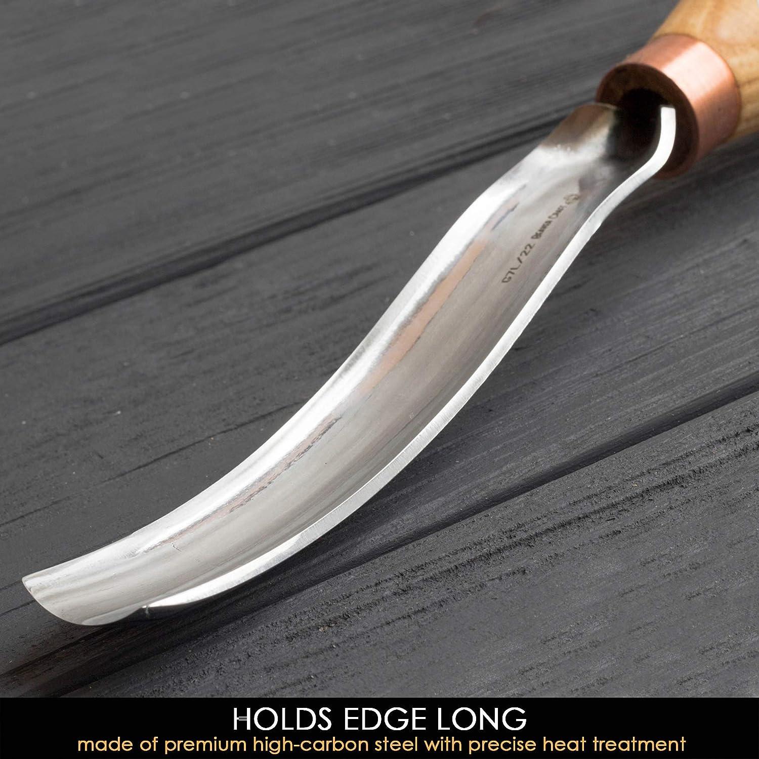 Wood Carving Knife/upswept Blade/slim Scalpel Carver Hand Forged 