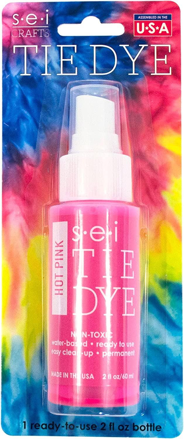 S.E.I Hot Pink Tie Dye Spray Bottle, 2 Ounces, Fabric Spray Dye