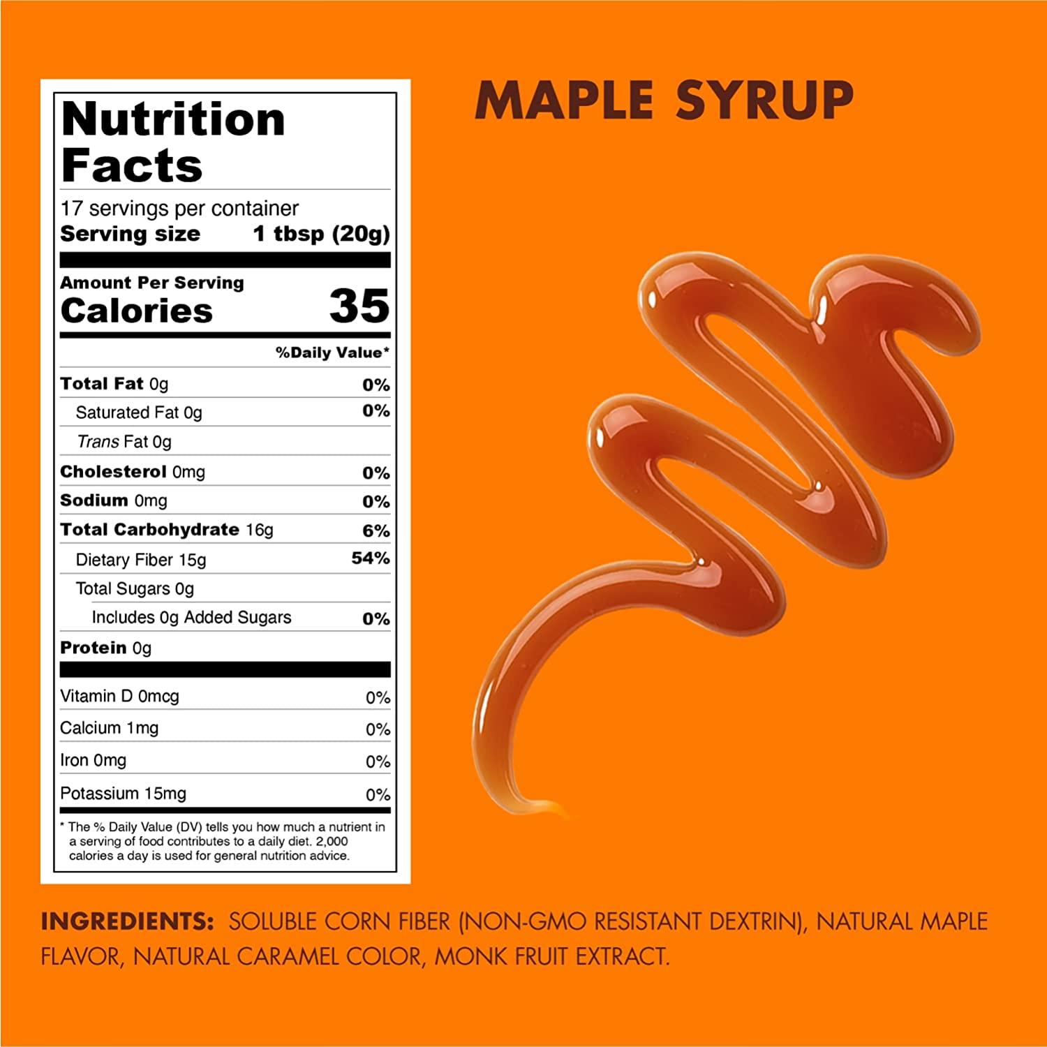 ChocZero's Maple Syrup. Sugarfree Low Carb Keto Friendly Gluten Free